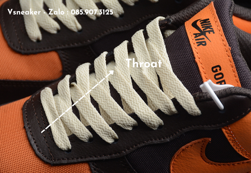Throat - bộ phận giày sneaker