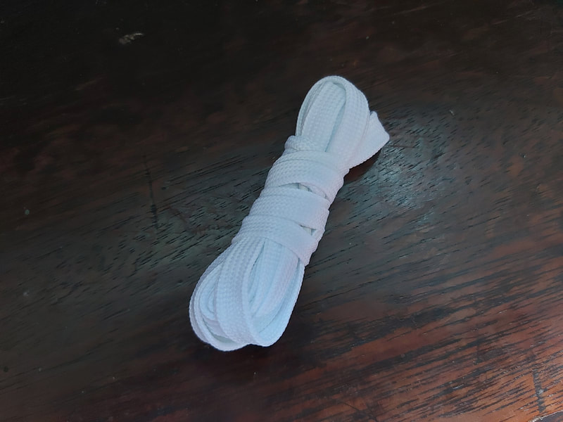 dây giày sneaker màu trắng