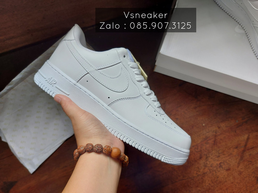 giày air force 1 low all white the best