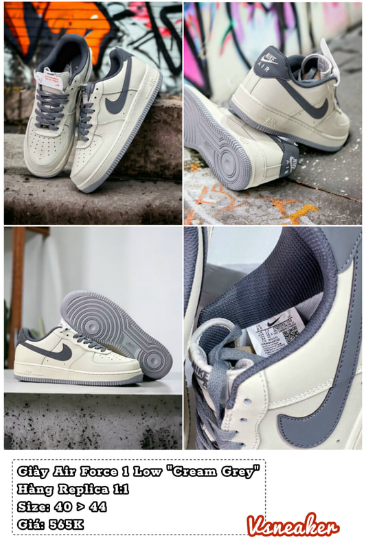 Giày Air Force 1 low grey